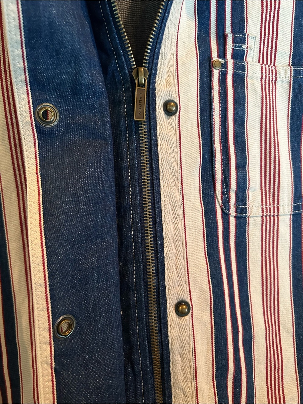Lauren Jeans Company Striped Jacket in Navy, White & Red - Picture 4 of 7